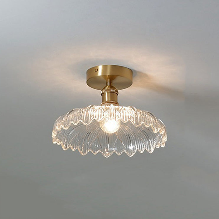 Creative Ceiling Light Modern Glass Flush Mount Light for Living Room