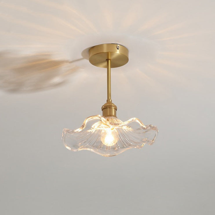 Creative Ceiling Light Modern Glass Flush Mount Light for Living Room