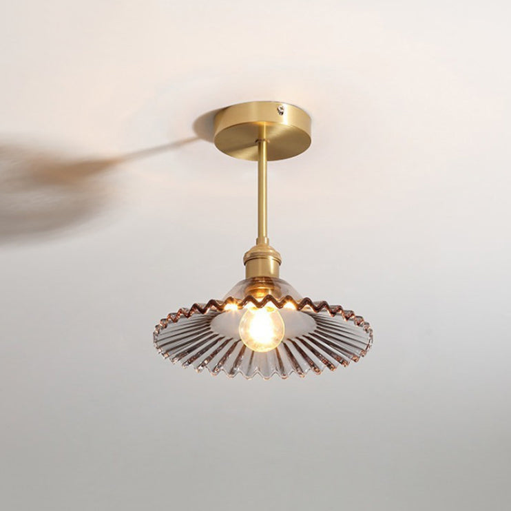 Creative Ceiling Light Modern Glass Flush Mount Light for Living Room