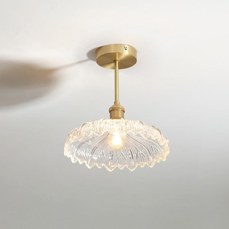 Creative Ceiling Light Modern Glass Flush Mount Light for Living Room