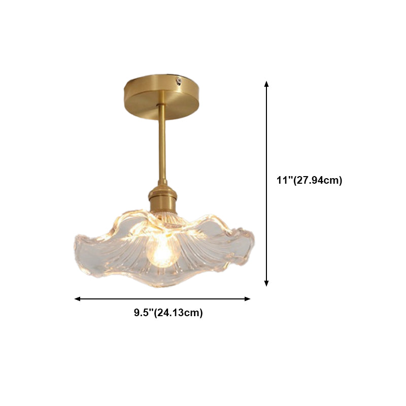 Creative Ceiling Light Modern Glass Flush Mount Light for Living Room
