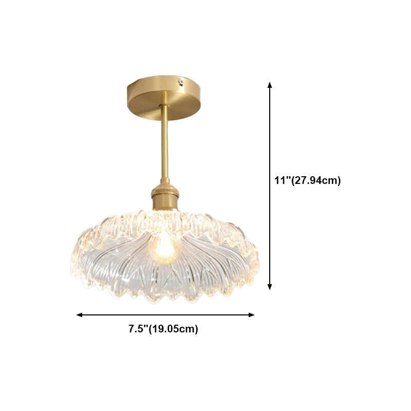 Creative Ceiling Light Modern Glass Flush Mount Light for Living Room