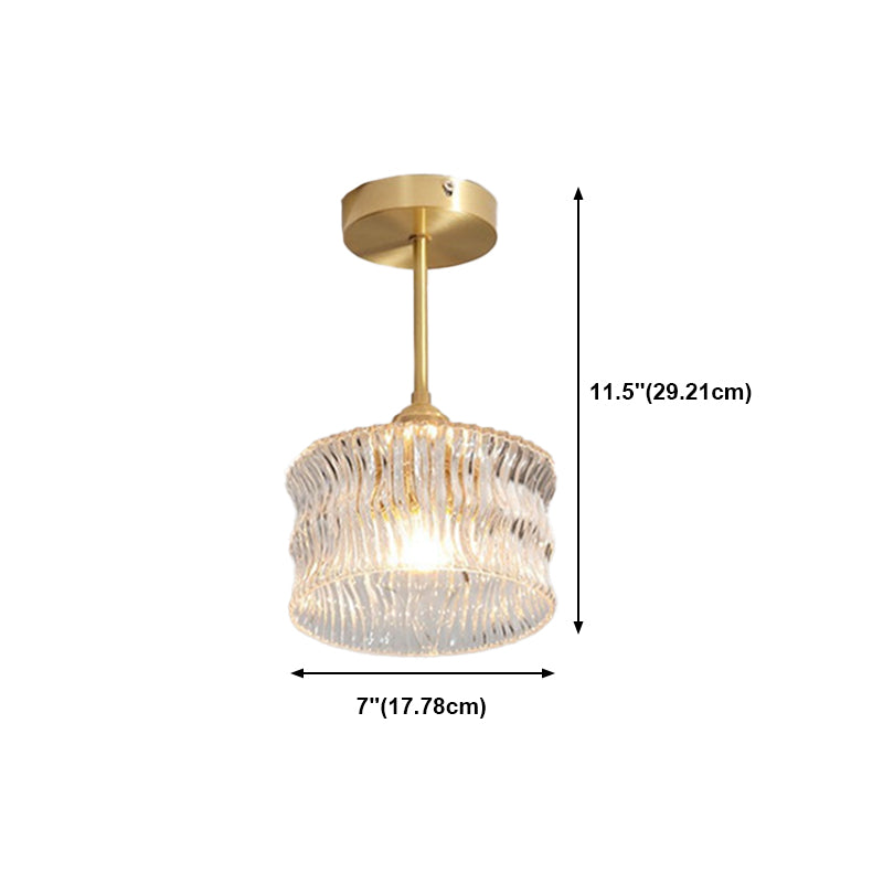 Creative Ceiling Light Modern Glass Flush Mount Light for Living Room