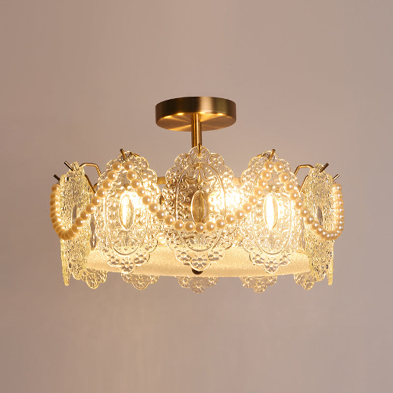 Glass Shade Flush Mount Ceiling Light Modern Flush Mount Ceiling Fixture