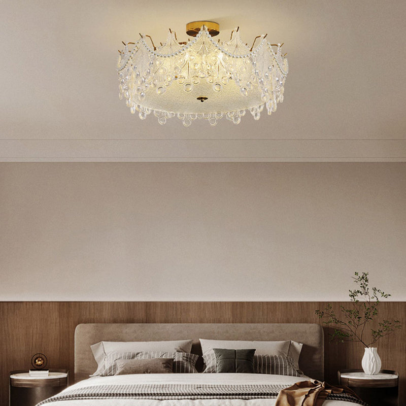 Glass Shade Flush Mount Ceiling Light Modern Flush Mount Ceiling Fixture