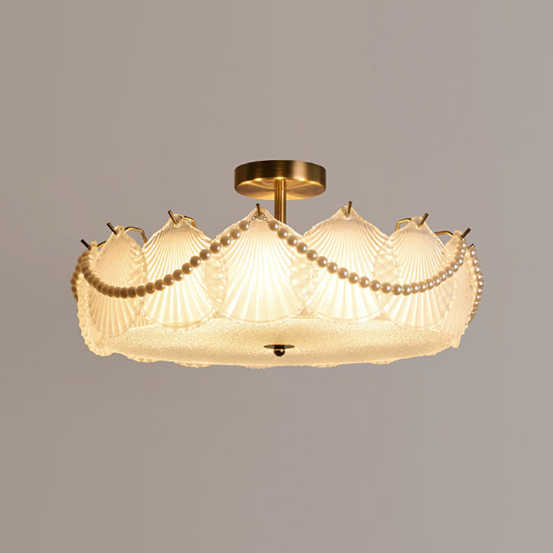 Glass Shade Flush Mount Ceiling Light Modern Flush Mount Ceiling Fixture