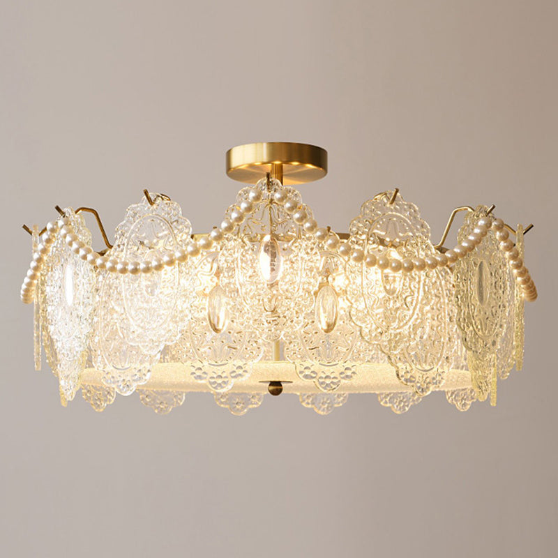 Glass Shade Flush Mount Ceiling Light Modern Flush Mount Ceiling Fixture