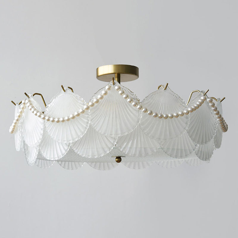 Glass Shade Flush Mount Ceiling Light Modern Flush Mount Ceiling Fixture