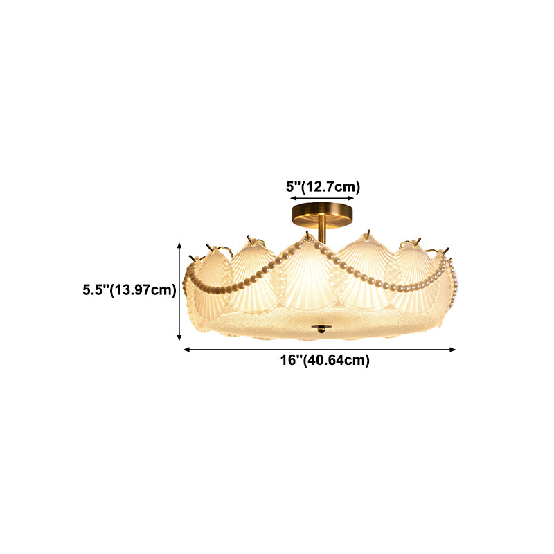 Glass Shade Flush Mount Ceiling Light Modern Flush Mount Ceiling Fixture