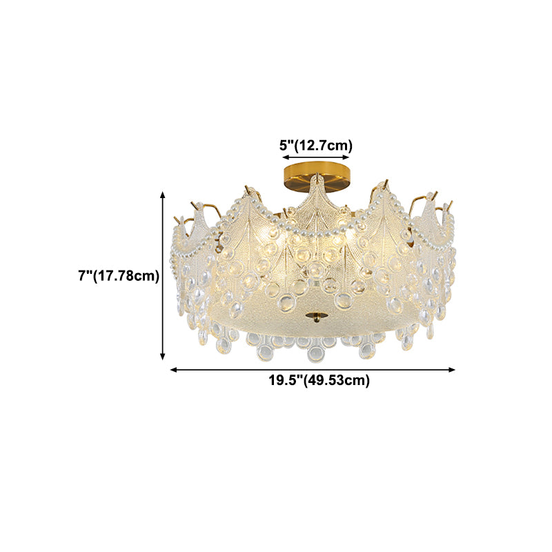 Glass Shade Flush Mount Ceiling Light Modern Flush Mount Ceiling Fixture