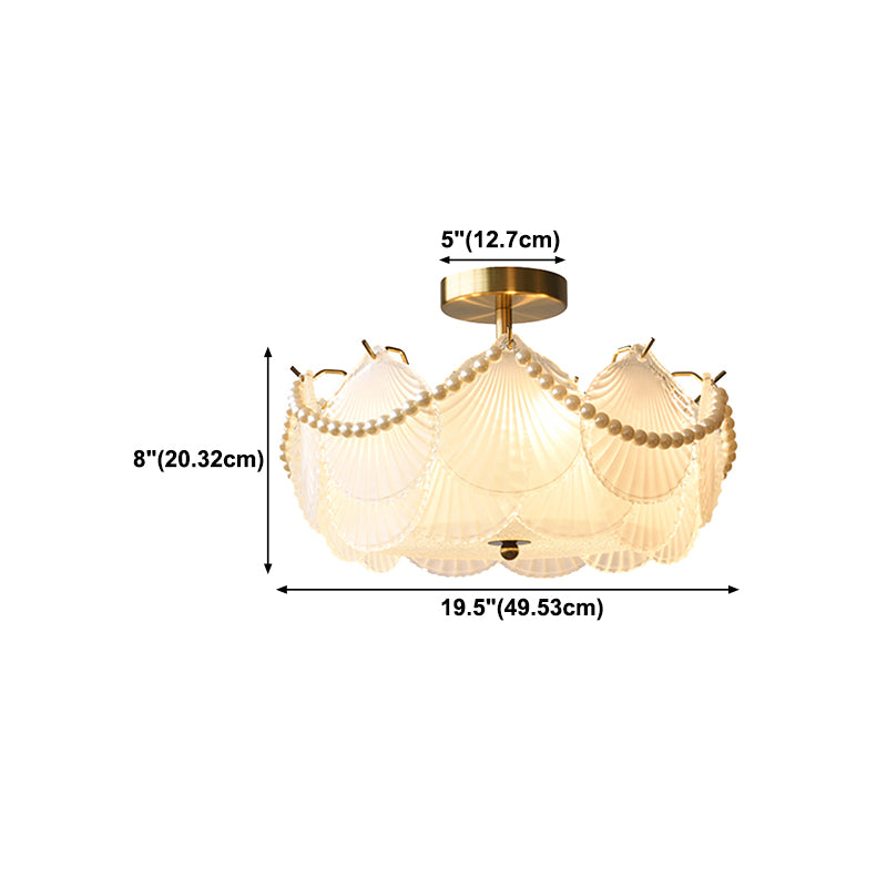 Glass Shade Flush Mount Ceiling Light Modern Flush Mount Ceiling Fixture