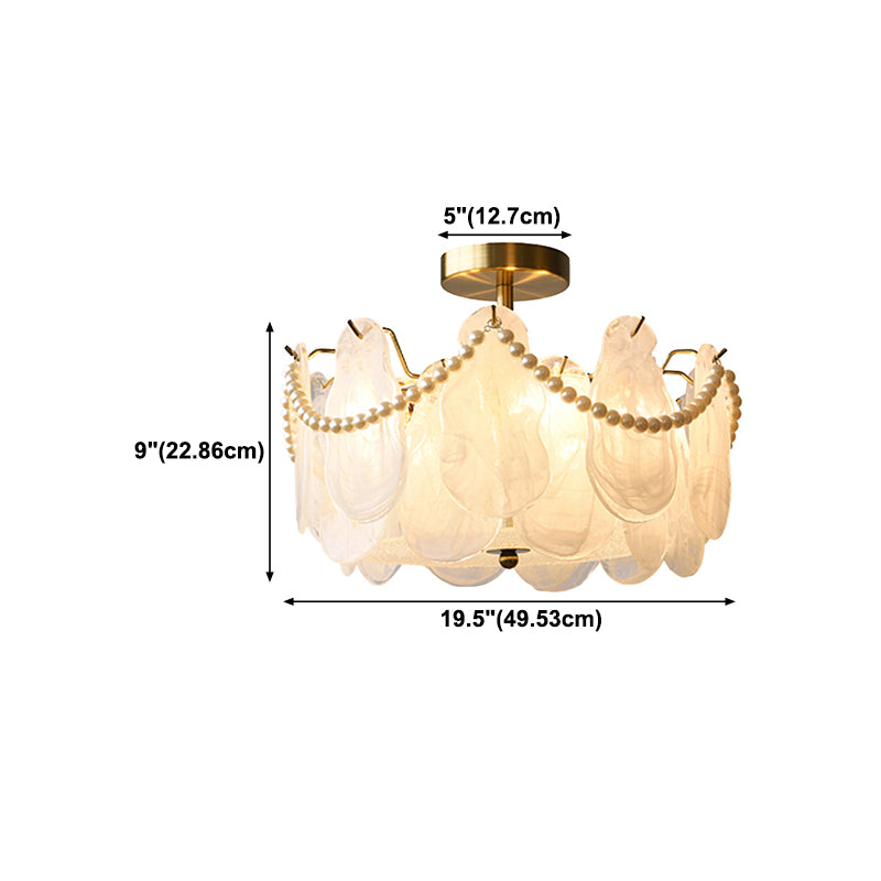 Glass Shade Flush Mount Ceiling Light Modern Flush Mount Ceiling Fixture