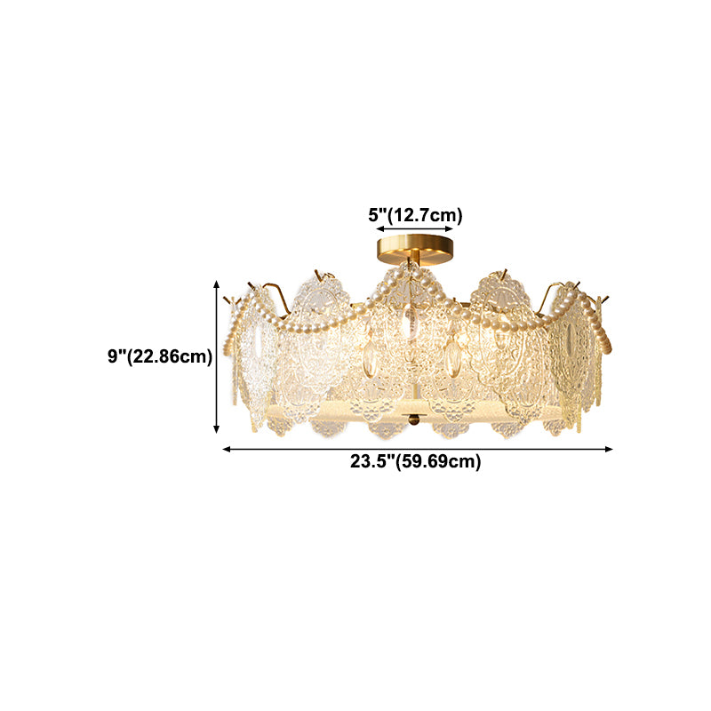 Glass Shade Flush Mount Ceiling Light Modern Flush Mount Ceiling Fixture