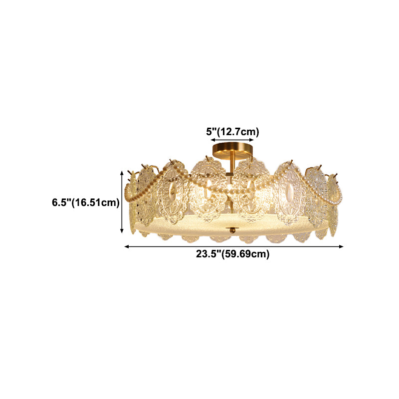 Glass Shade Flush Mount Ceiling Light Modern Flush Mount Ceiling Fixture