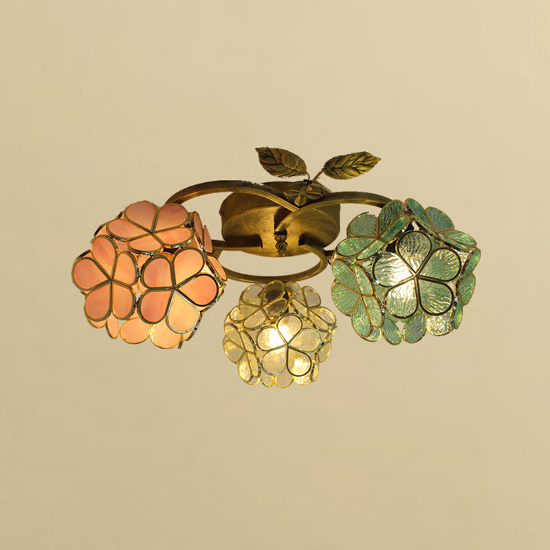 Creative Glass Flush Mount Ceiling Light Modern Flush Mount Ceiling Fixture