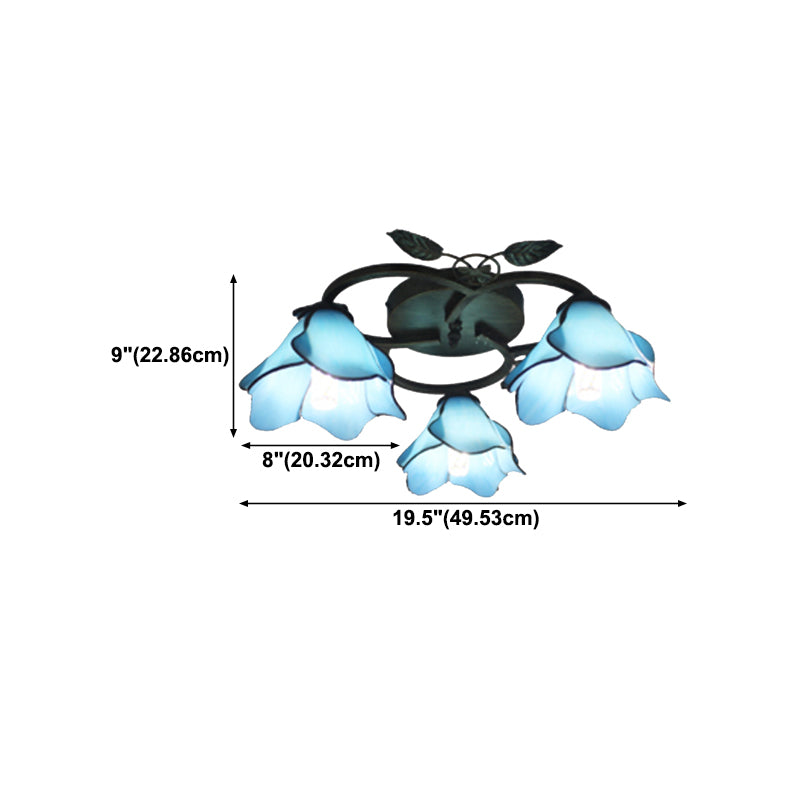 Creative Glass Flush Mount Ceiling Light Modern Flush Mount Ceiling Fixture