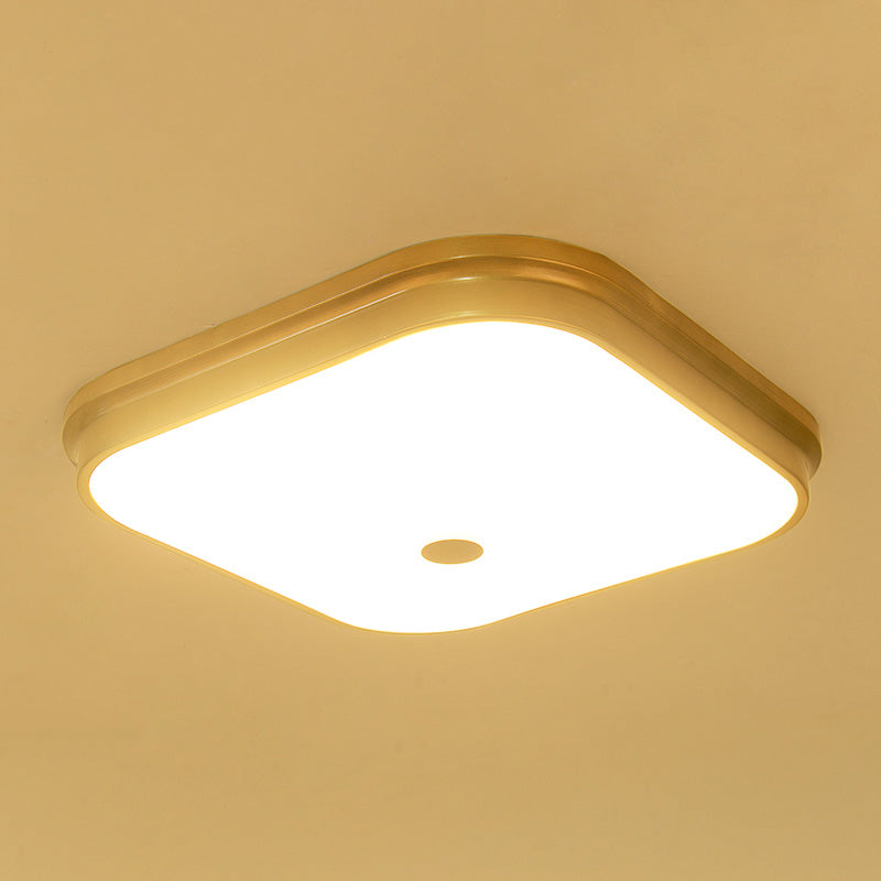 Modern Style Geometric Flush Mount Light Glass 1-Light Flush Ceiling Lights