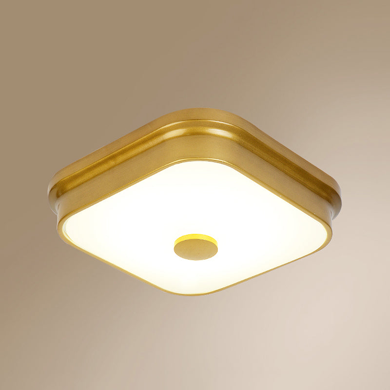 Modern Style Geometric Flush Mount Light Glass 1-Light Flush Ceiling Lights