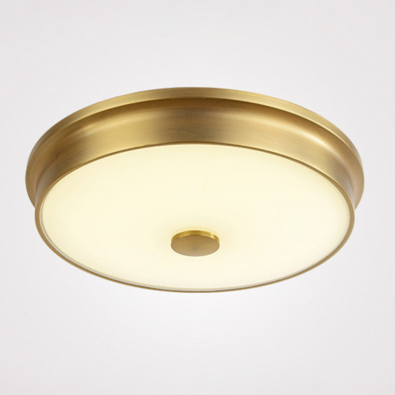 Modern Style Geometric Flush Mount Light Glass 1-Light Flush Ceiling Lights