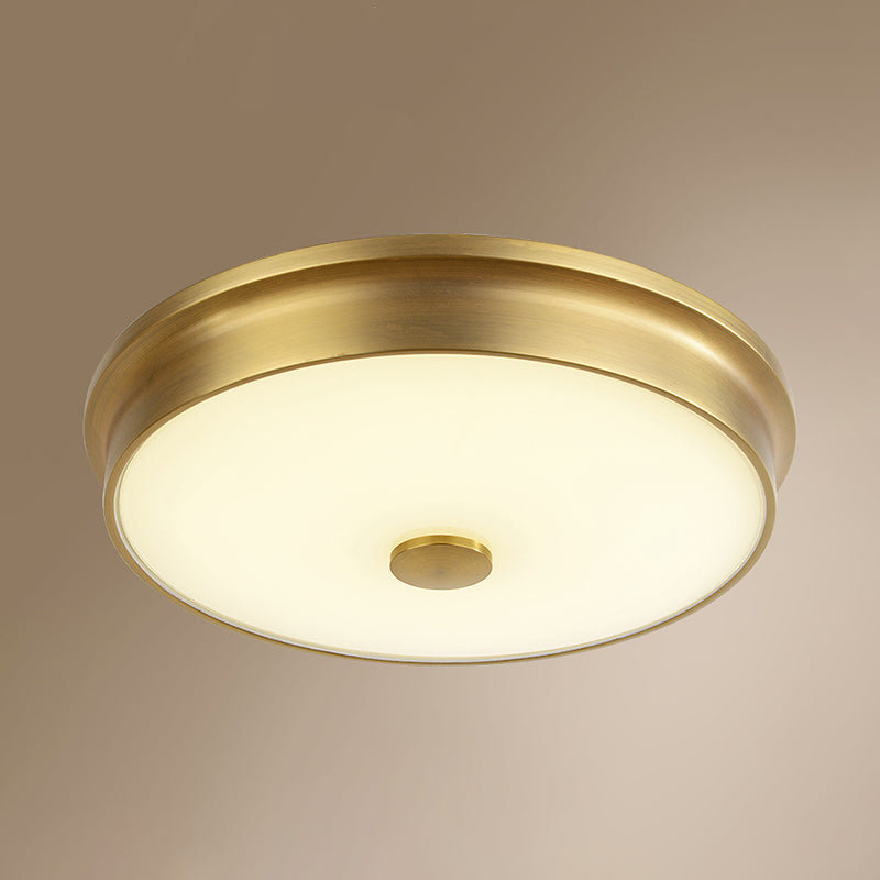 Modern Style Geometric Flush Mount Light Glass 1-Light Flush Ceiling Lights