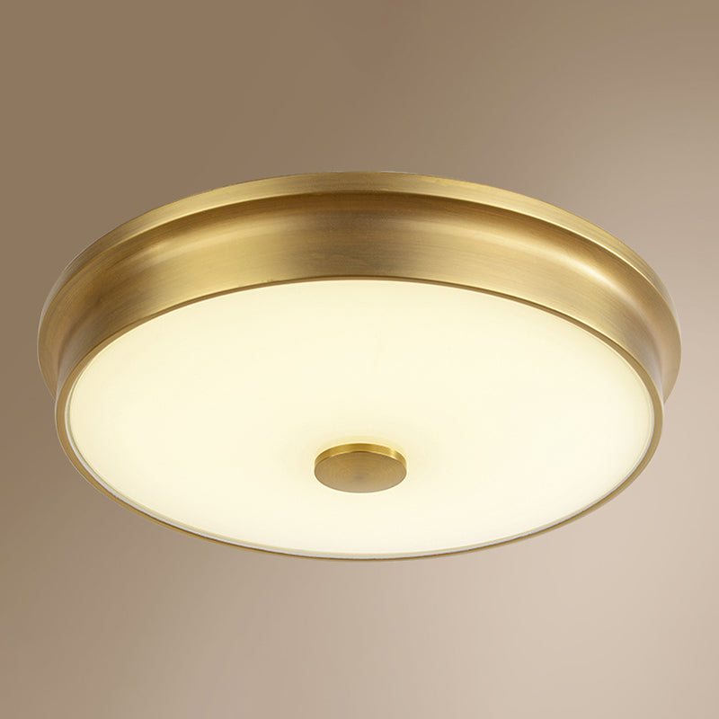 Modern Style Geometric Flush Mount Light Glass 1-Light Flush Ceiling Lights