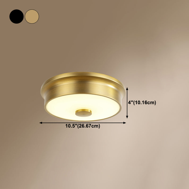 Modern Style Geometric Flush Mount Light Glass 1-Light Flush Ceiling Lights
