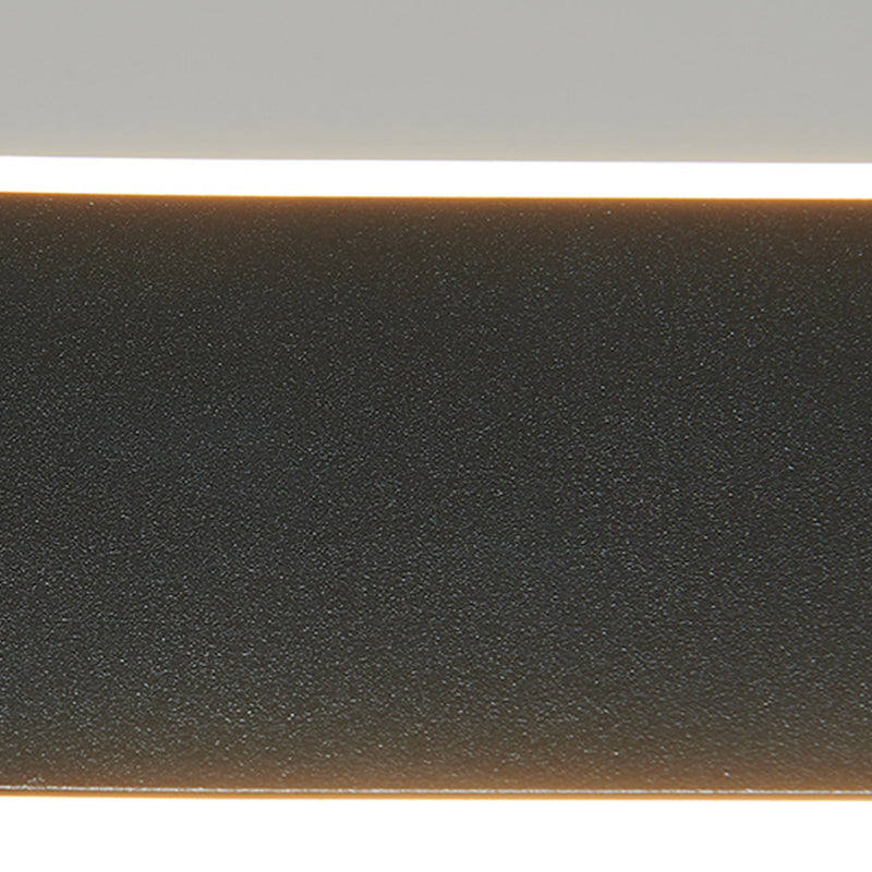 Contemporary Linear Island Lighting Fixture Simple LED Hanging Light for Dining Room