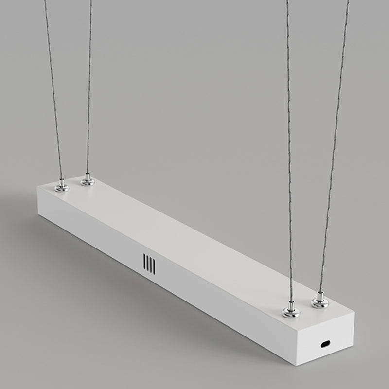 Creative Linear Island Lighting Fixture Modern Style LED Hanging Light for Dining Room