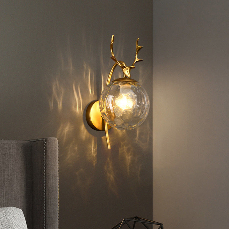 Ball Wall Mounted Lamps Modern Style Glass 1 Light Wall Lighting Ideas