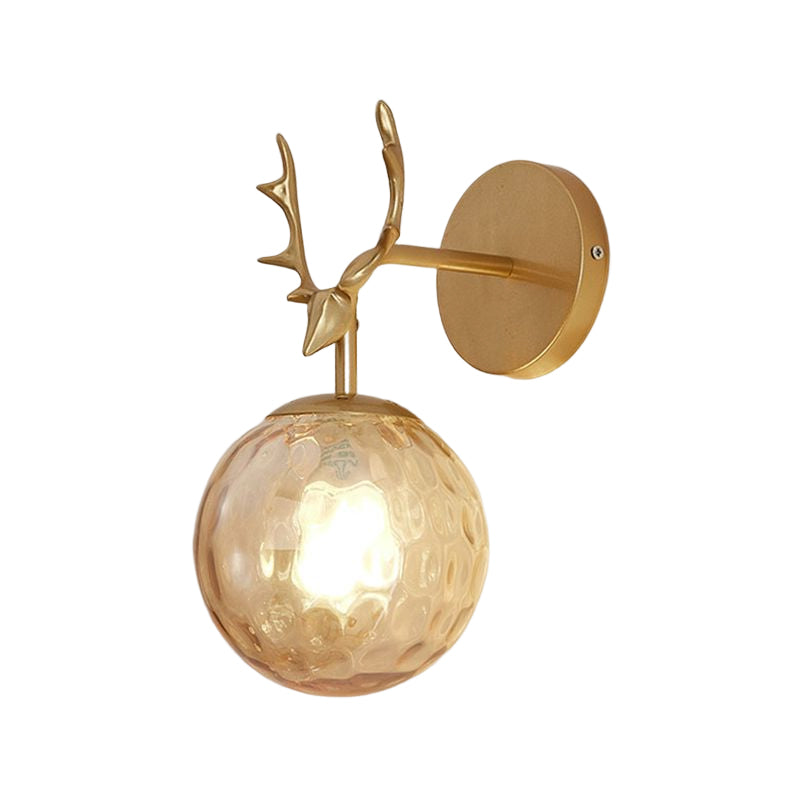 Ball Wall Mounted Lamps Modern Style Glass 1 Light Wall Lighting Ideas