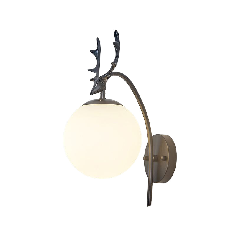 Ball Wall Mounted Lamps Modern Style Glass 1 Light Wall Lighting Ideas