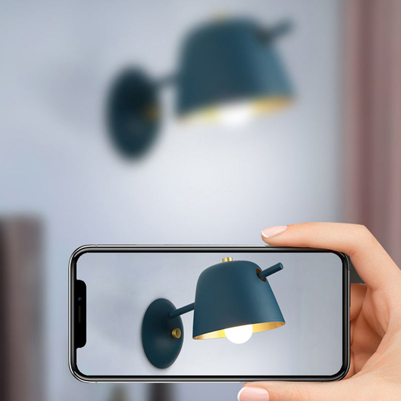 Geometric Wall Lamps Modern Style Metal 1 Light Wall Light Sconce