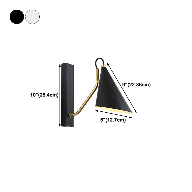 Geometric Wall Lamps Modern Style Metal 1 Light Wall Light Sconce