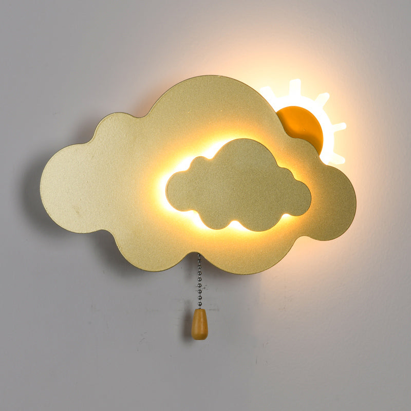 Modern Style Unique Shape Wall Sconce Metal Wall Light for Bedroom