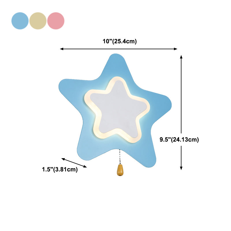 Modern Style Unique Shape Wall Sconce Metal Wall Light for Bedroom