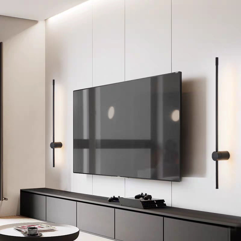 Metal Strip Wall Light Minimalist 1 Light LED Wall Sconce for Living Room