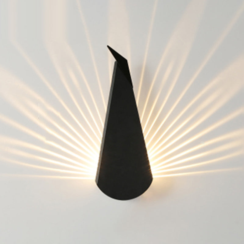 1-Light Geometric Wall Lights Modern Style Metal Wall Light Sconce