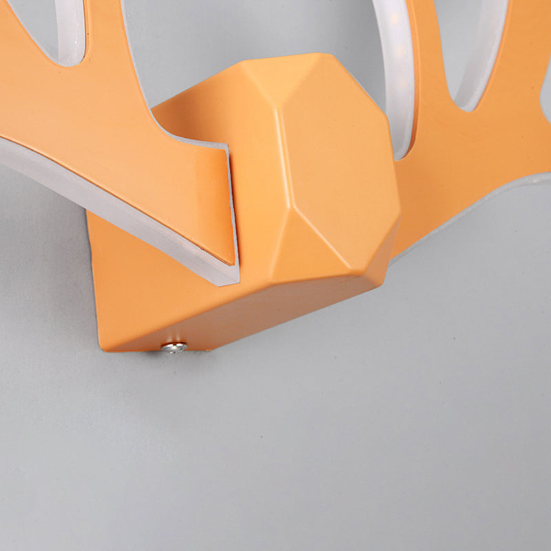 1-Light Geometric Wall Lights Modern Style Metal Wall Light Sconce