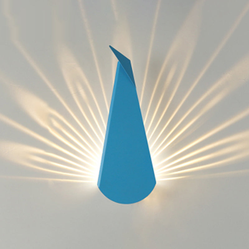 1-Light Geometric Wall Lights Modern Style Metal Wall Light Sconce