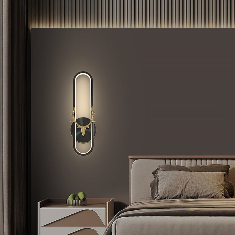 Brass Geometric Wall Light Nordic Style LED Wall Sconce for Living Room