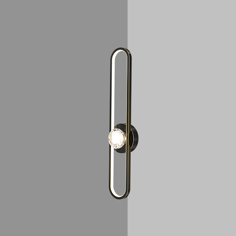 Brass Geometric Wall Light Nordic Style LED Wall Sconce for Living Room