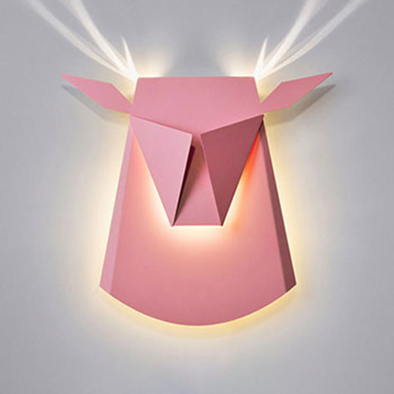 1-Light Geometric Wall Lamps Modern Style Metal Wall Light Sconce