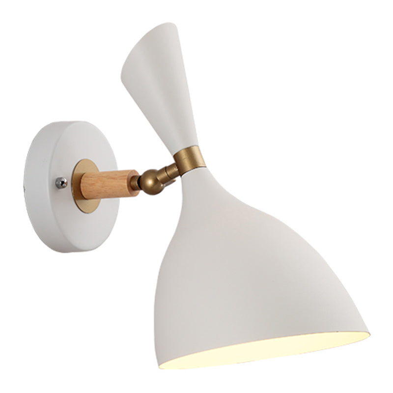 1 Light Wall Sconce Modern Macaron Style Metal Wall Lighting for Living Room