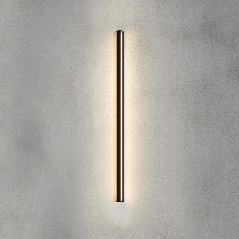 Linear Shape Metal Wall Lighting Idea Modern Style 1 Light Wall Sconce Lighting