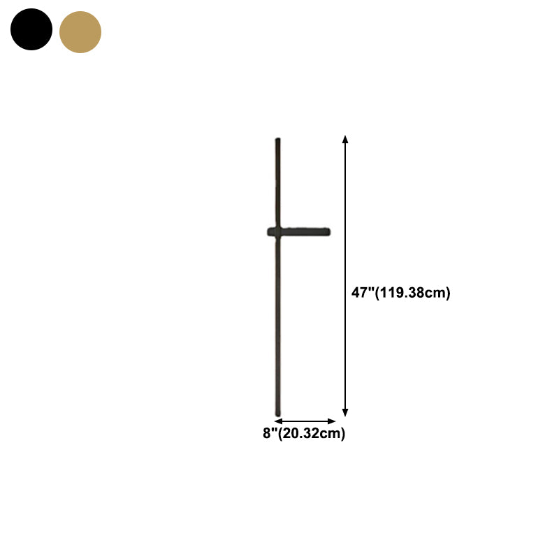 Brass Straight Wall Light Nordic Style 1 Light LED Wall Sconce for Living Room