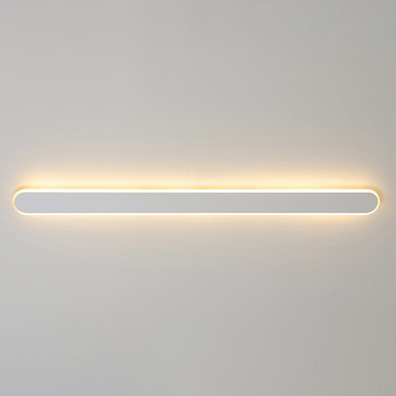 Metal Straight Wall Light Nordic Style 1 Light LED Wall Sconce for Living Room