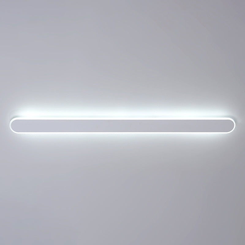 Metal Straight Wall Light Nordic Style 1 Light LED Wall Sconce for Living Room