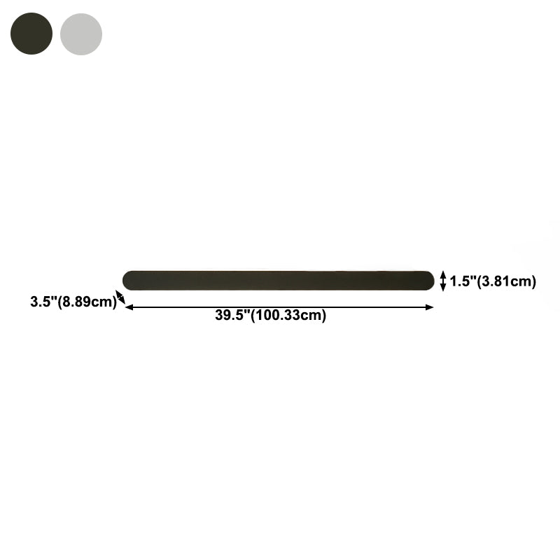 Metal Straight Wall Light Nordic Style 1 Light LED Wall Sconce for Living Room