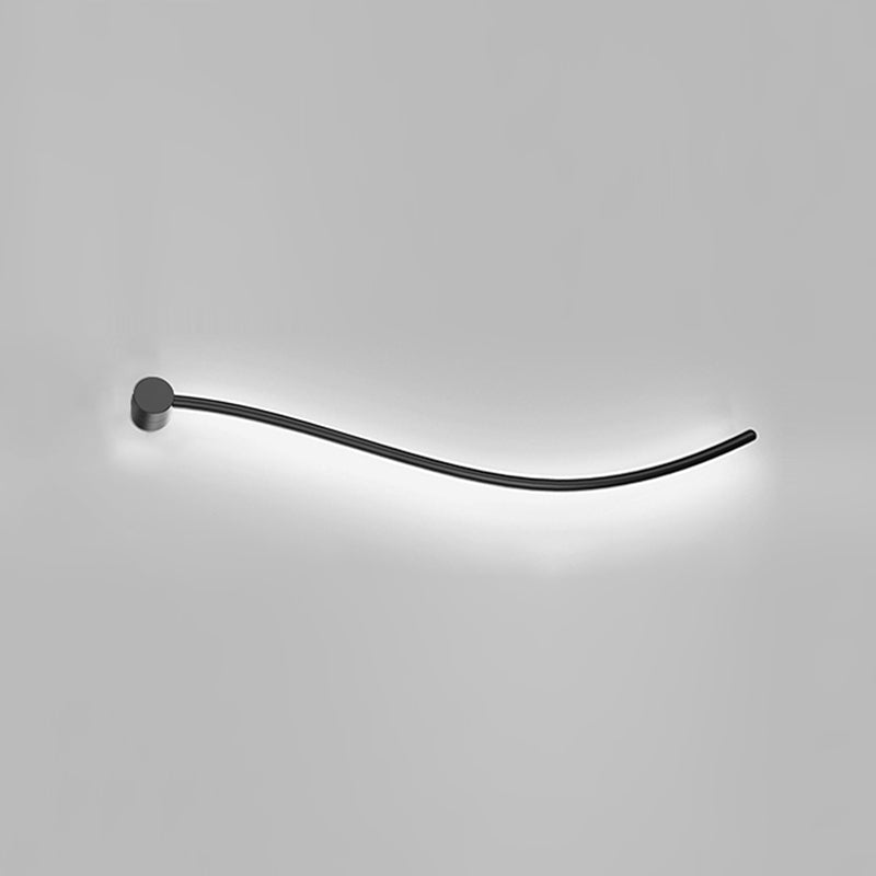 Aluminum Linear Wall Light Nordic Style 1 Light LED Wall Sconce for Living Room