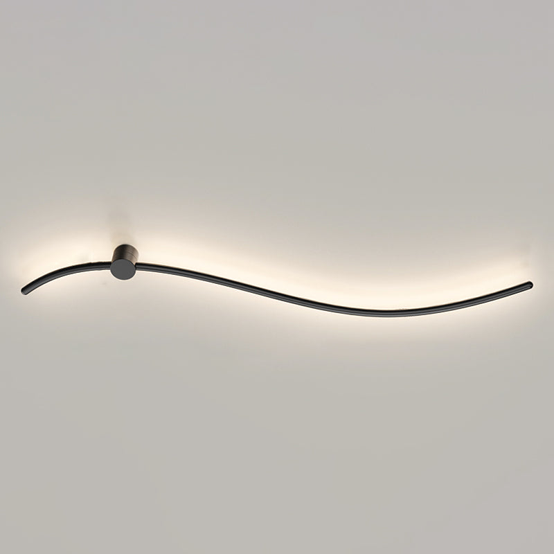 Aluminum Linear Wall Light Nordic Style 1 Light LED Wall Sconce for Living Room